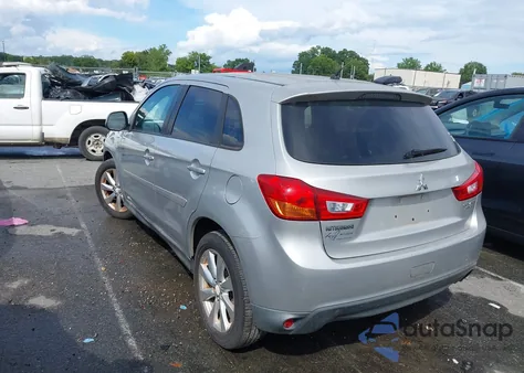 2014 Mitsubishi Outlander Sport Es from USA, damaged, VIN 4A4AP3AU6EE002924